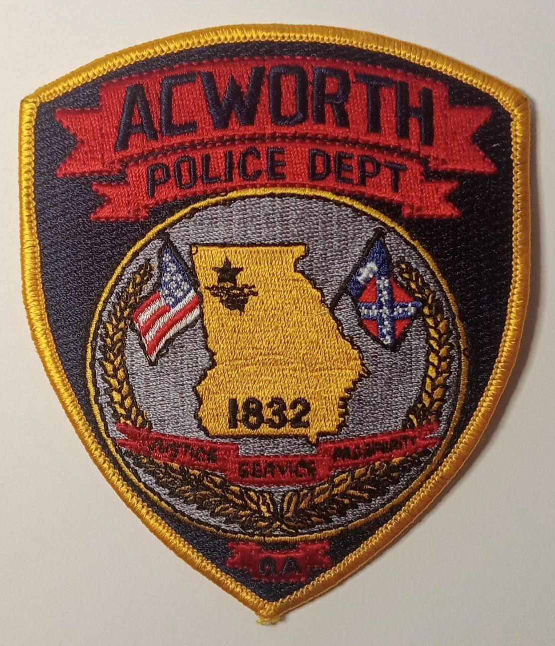 Acworth GA Police Patch Cobb County Georgia