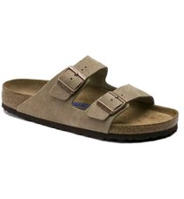 Birkenstock Unisex Arizona Soft Taupe Suede Leather Taupe Suede SIZE L7 M5