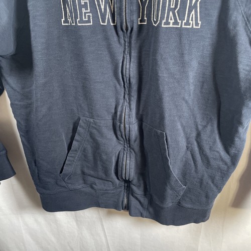 47’ New York Yankees Full Zip Up Sweater Men’s 2XL Navy Blue Embroidered MLB - Picture 3 of 7