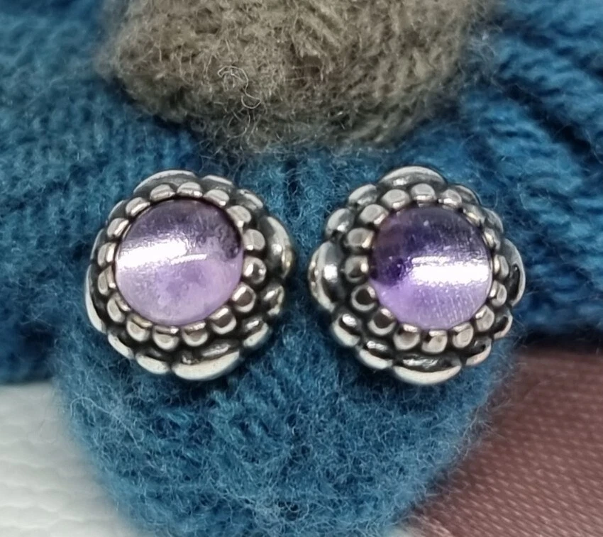 Amethyst earrings pandora sale