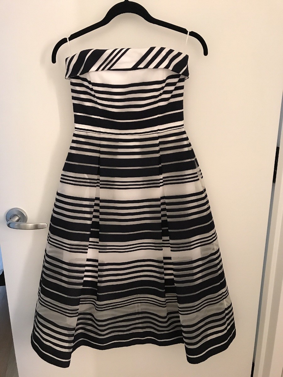 black white striped strapless dress By Together Striped Tube Maxi Dress
