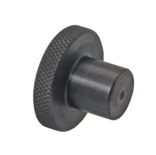 1" BLANK  Knurled Knob, Black Oxide Steel  - KKB-2