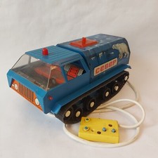 Vintage Rare USSR Soviet Polar Crawler Rover Truck Battery Remoted Toy 70s