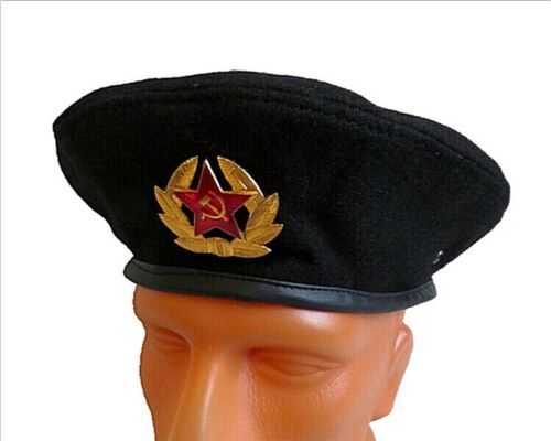 Russisches Militär Barett Mütze Mütze Armee VDV Grenzschutz VV Spetsnaz UdSSR Abzeichen - Bild 12 von 20