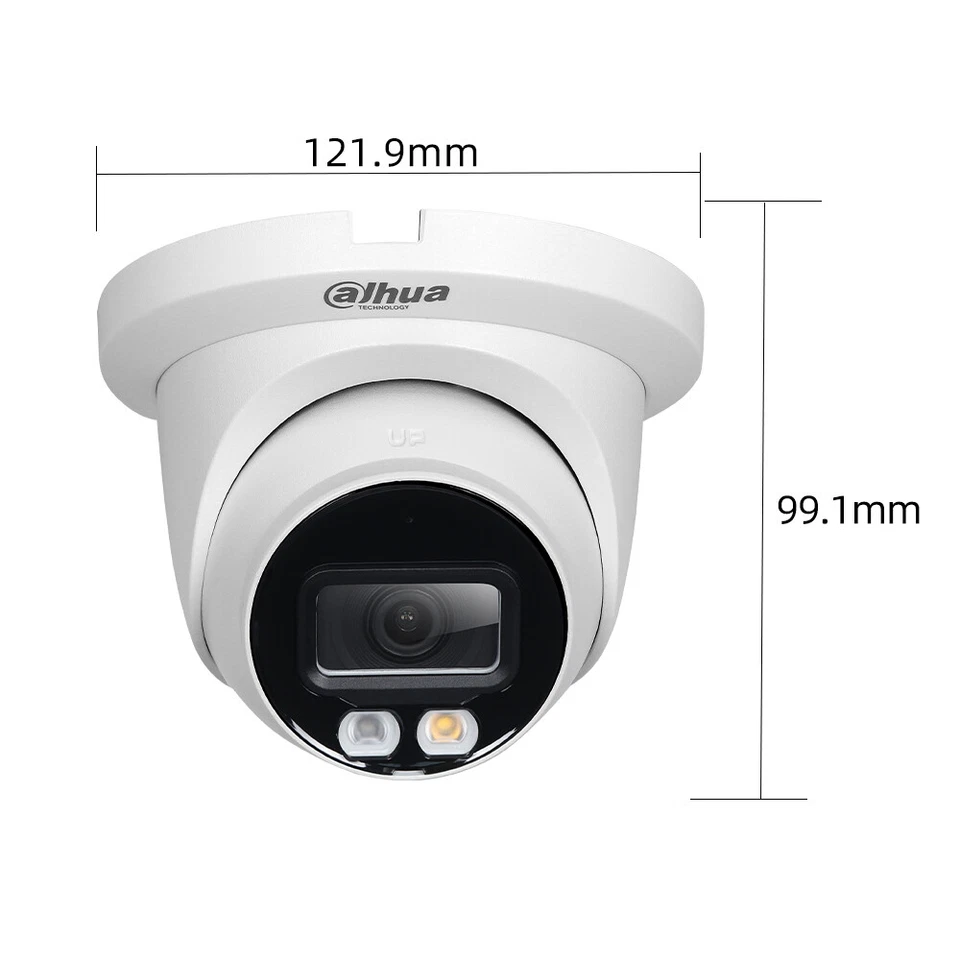 Dahua IPC-HDW2849TM-S-IL 8MP 4K Dual Light PoE Eyeball IP Camera Built-in Mic UK - Image 3 of 4