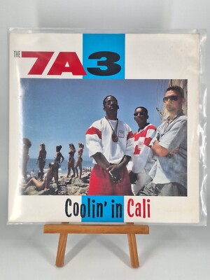 LP Vinyl - The 7A3 - Coolin' in Cali - Hip Hop 1988 - Geffen Records Los Angeles