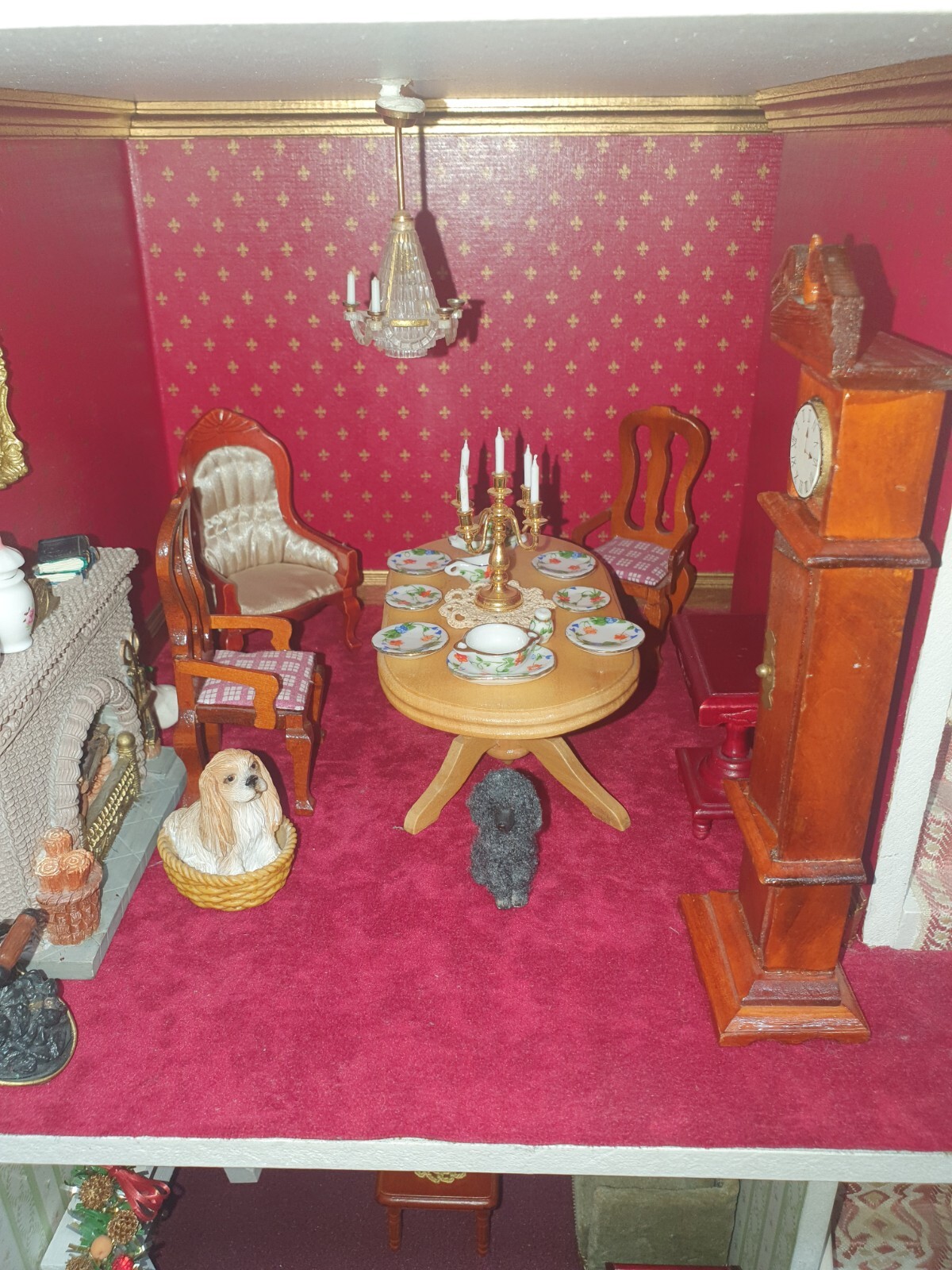 Magnificent Period Dolls House with basement completely Furnished eBay