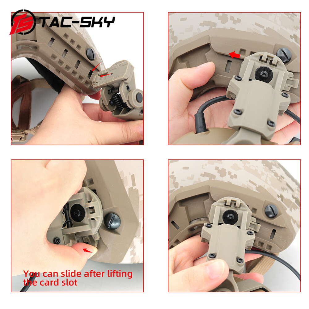 Acheter Tactique casque Rail casque adaptateur support ARC Rail adaptateur casque Suspension support gauche et