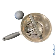 OXO Food Mill Processor Potato Ricer Hand Crank, Stainless Steel, Great shape