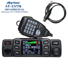 AnyTone AT-778UV Dual Band Transceiver 25W 136-174MHz 400-480MHz Mobile Radio