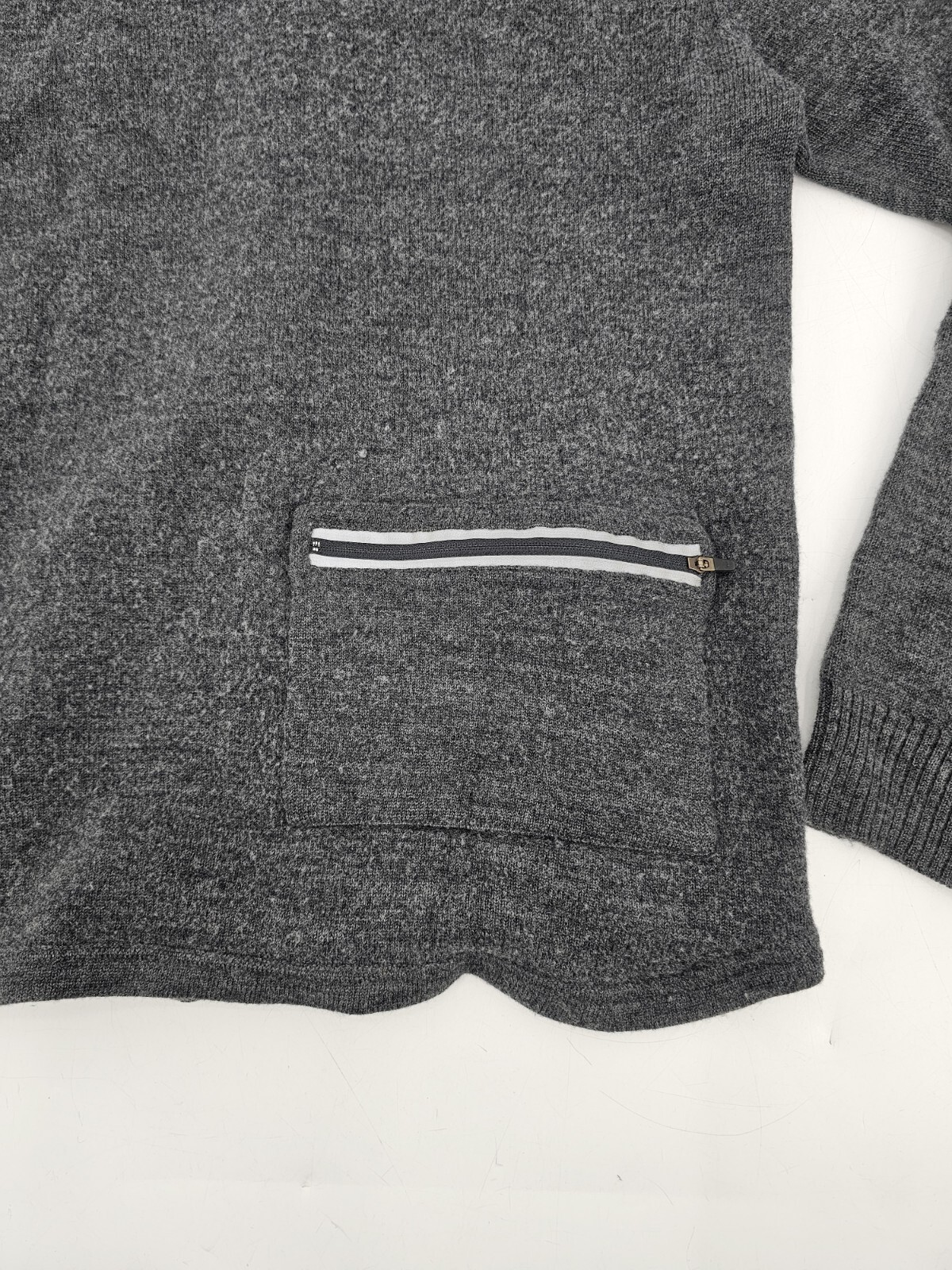 HOWIES 100% WOOL FULL ZIP JACKET WOMEN'S SIZE LARGE DARK GRAY