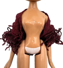 BRATZ DOLL LOT MGA CLOTHING FUNK OUT FIANNA MAROON SHAW