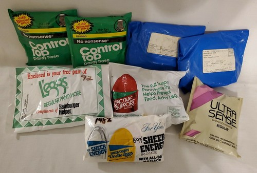 VTG Leggs Sheer Energy Pantyhose Nylons 