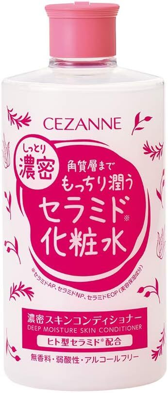 CEZANNE deep moisture skin conditioner 410ml Ceramide toner Japan