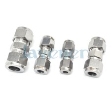Fit Tube OD 3-25mm 1/8"-1" 304 Stainless Equal Straight Ferrule Air Connector