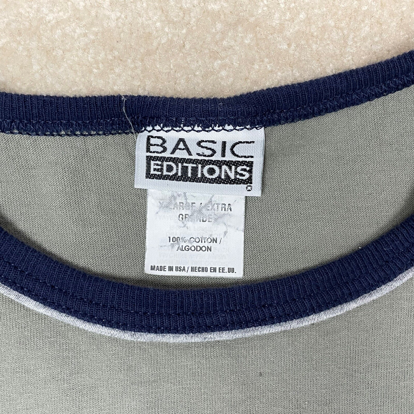 VTG 90s Basic Editions Ringer Tee Gatlinburg TN G… - image 5