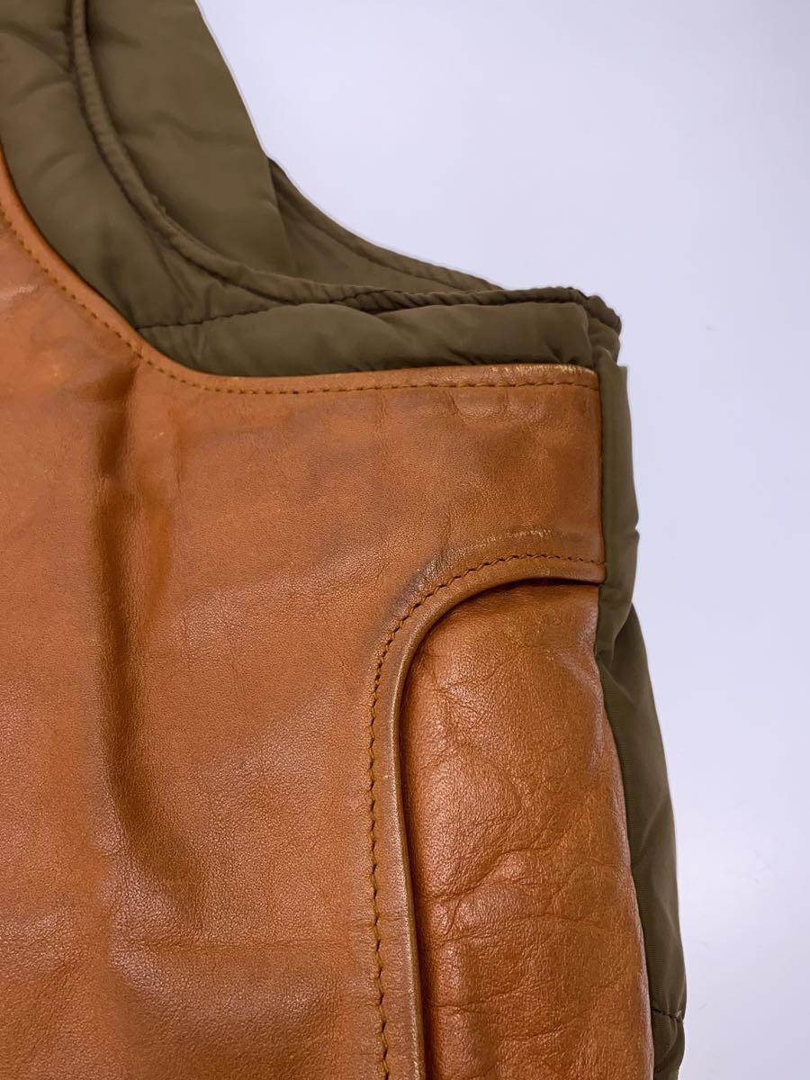 ☆新品未使用☆ Schott/LEATHER COMBI DOWN VEST OIL SOFT HORSE & MOUTON DOWN VEST[ OV-01-M ] | Y'2 LEATHER