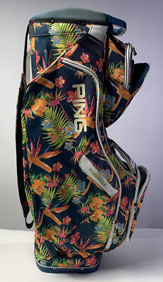 Ping Traverse Floral Cart Bag 14-Way Divide Single Strap Golf Bag