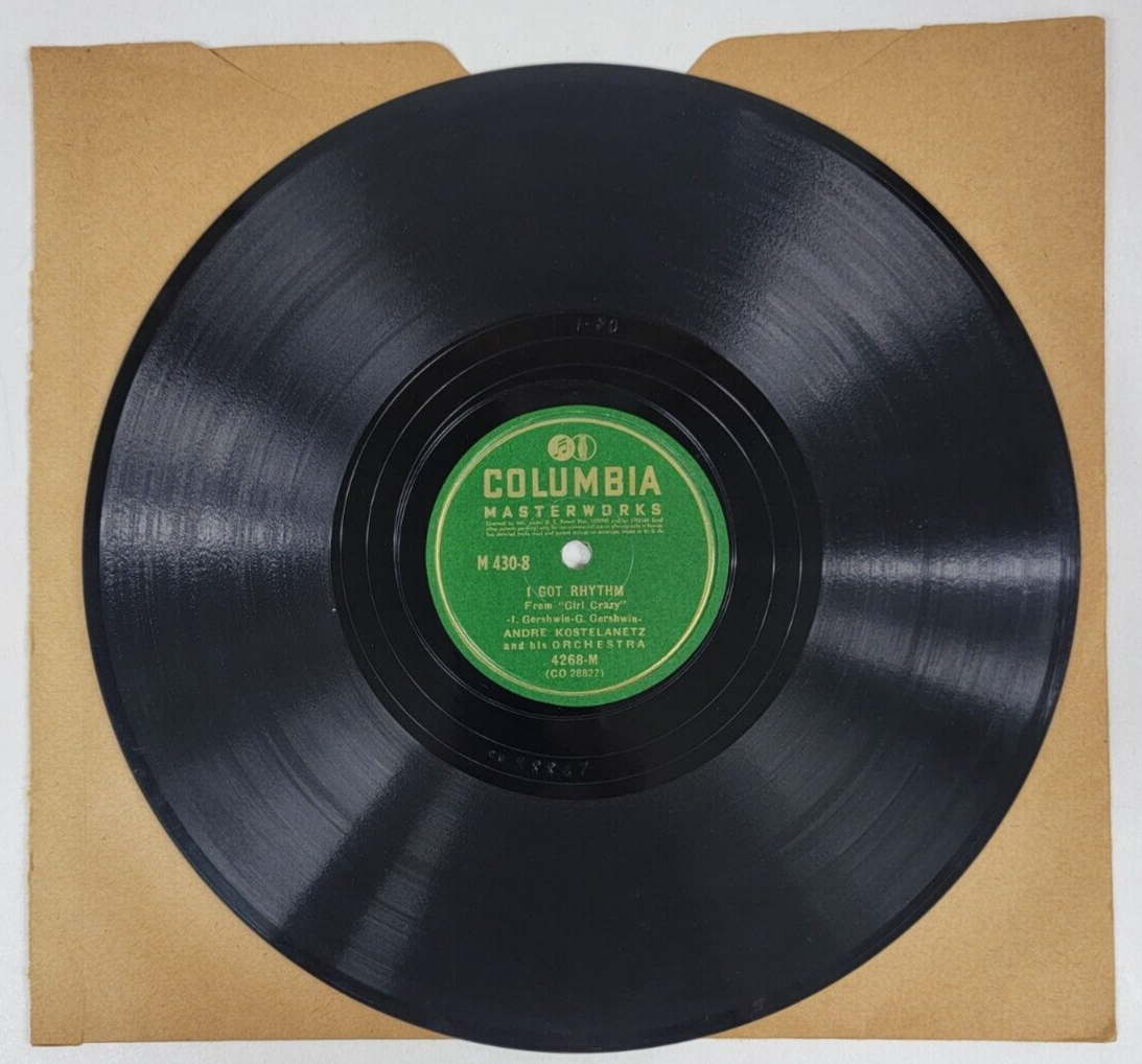 Columbia Masterworks 10” 78 RPM 4268-M Andre Kostelanetz And His