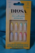 DIoSA Goddess Nail Collection Bia's Rollerskates Artificial NailsVegan Long Oval