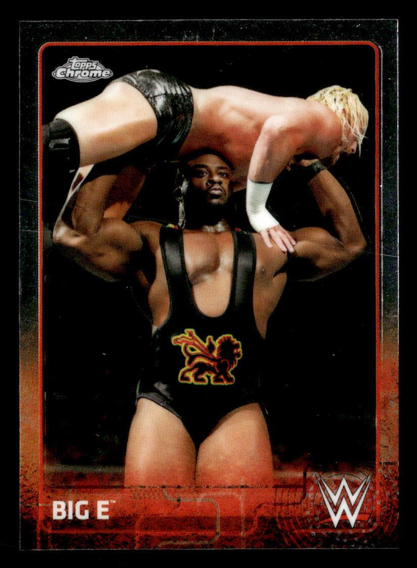 Big E 2015 Topps Chrome WWE Wrestling  Card #6