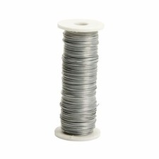 Galvanised Silver Florist Wire Oasis Wire Reels Christmas Funeral Easter Wreaths