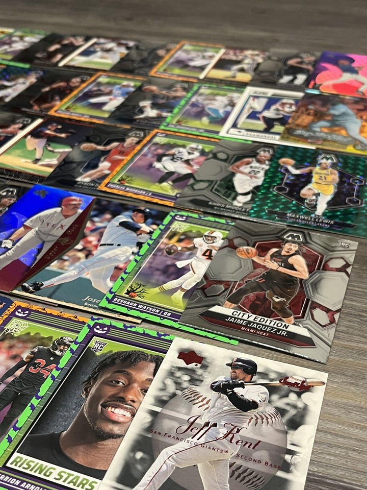 HUGE SPORTS CARD LOT NFL NBA MLB! Rookie Card, Parallel, Color, Inserts