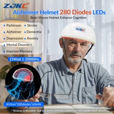 1-20000Hz 810nm Photobiomodulation Helmet Infrared Light Therapy for Alzheimer