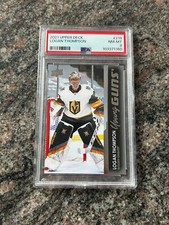 2021-22 Upper Deck Series 1 Hockey YOUNG GUNS PSA 8 Logan Thompson Vegas NHGL