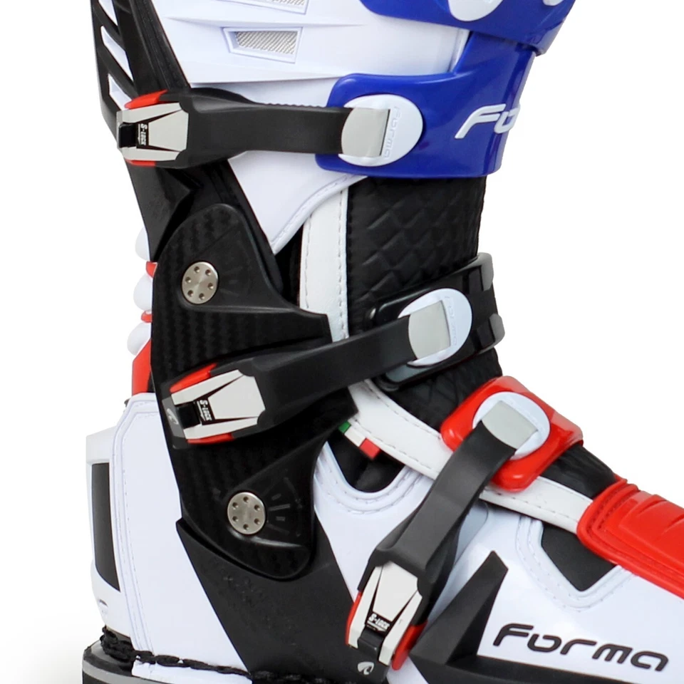 botas de motocross | Forma PREDATOR 2.0 motocicleta mx offroad tech sujeira azul vermelho - Imagem 3 de 4