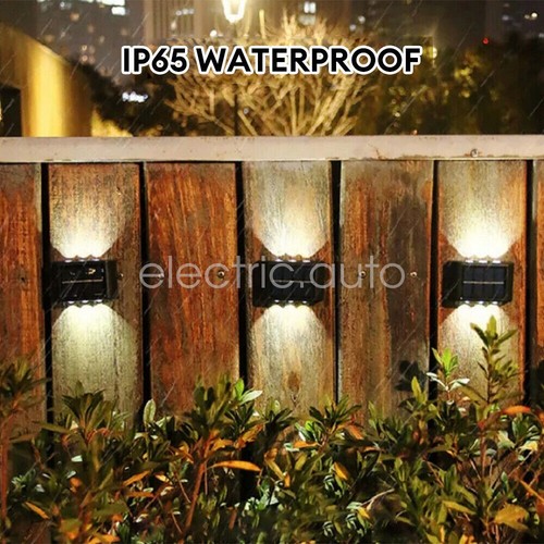 Solar Wall Lights Outdoor Solar Fence Light Waterproof LED Light for Fence Patio - Picture 7 of 27
