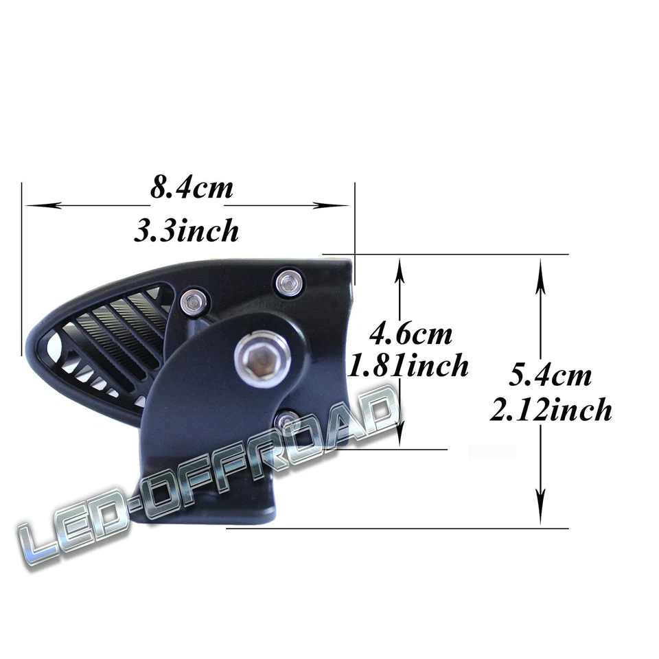 42" 24000LM LED CURVED SLIM SINGLE ROW OFF ATV ROAD LIGHT BAR WORK LAMP 4WD 200W Foto 2 de 4