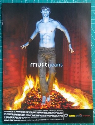 2007 Magazin WERBUNG Druck Fotoseite MUFTI Männer Jeans heiß männlich Model...