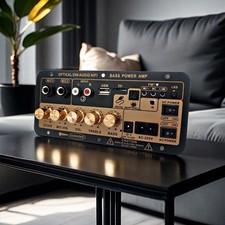 Digital Power Amplifier Board 12V Bluetooth Stereo Amp with Remote,AUX,Mic Input