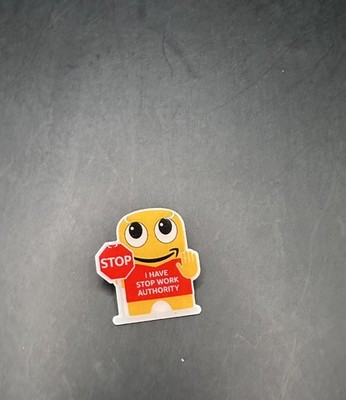 Peccy Pin Anstecknadel Amazon STOP WORK AUTHORITY SAFETY