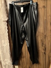 Leather Type Jogger Pants Women  s Size 26