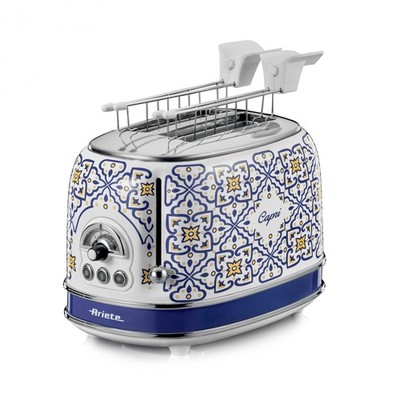 Ariete 155 Capri Toaster, 810W, 2 Scheiben, 6 Vergoldungsstufen, Auffangschale