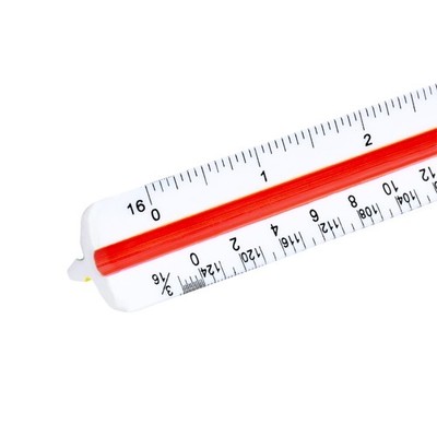 Architectural Scale Triangular Ruler, 12  for Architects, Students, Engineers