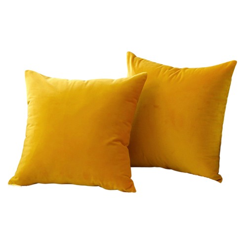 2 PCS Solid Velvet Cushion Cover Soft Throw Pillow Case Home Sofa Car Bed Decor - Photo 31/35