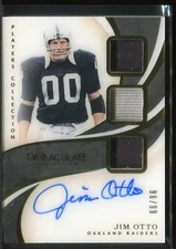 2019 Jim Otto Panini Immaculate Players Collection Patch Auto /99 #PCA-JOT