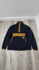 Carhartt Relaxed Fit Sherpa Fleece Pullover - Medium - Black / Tan Trim