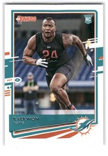 Raekwon Davis 2020 Donruss FOOTBALL #284 Miami Dolphins Rookie RC