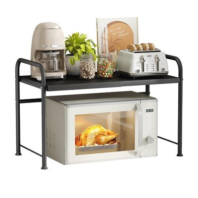 2-Tier Kitchen Countertop Organizer Expandable Metal Storage Shelf Rack