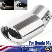 Car Chrome Stainless Steel Rear Exhaust Pipe Tail Muffler Tip For Honda CR-V CRV