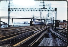 NH NEW HAVEN Bridgeport sta kodachrome orig train photo slide 35mm