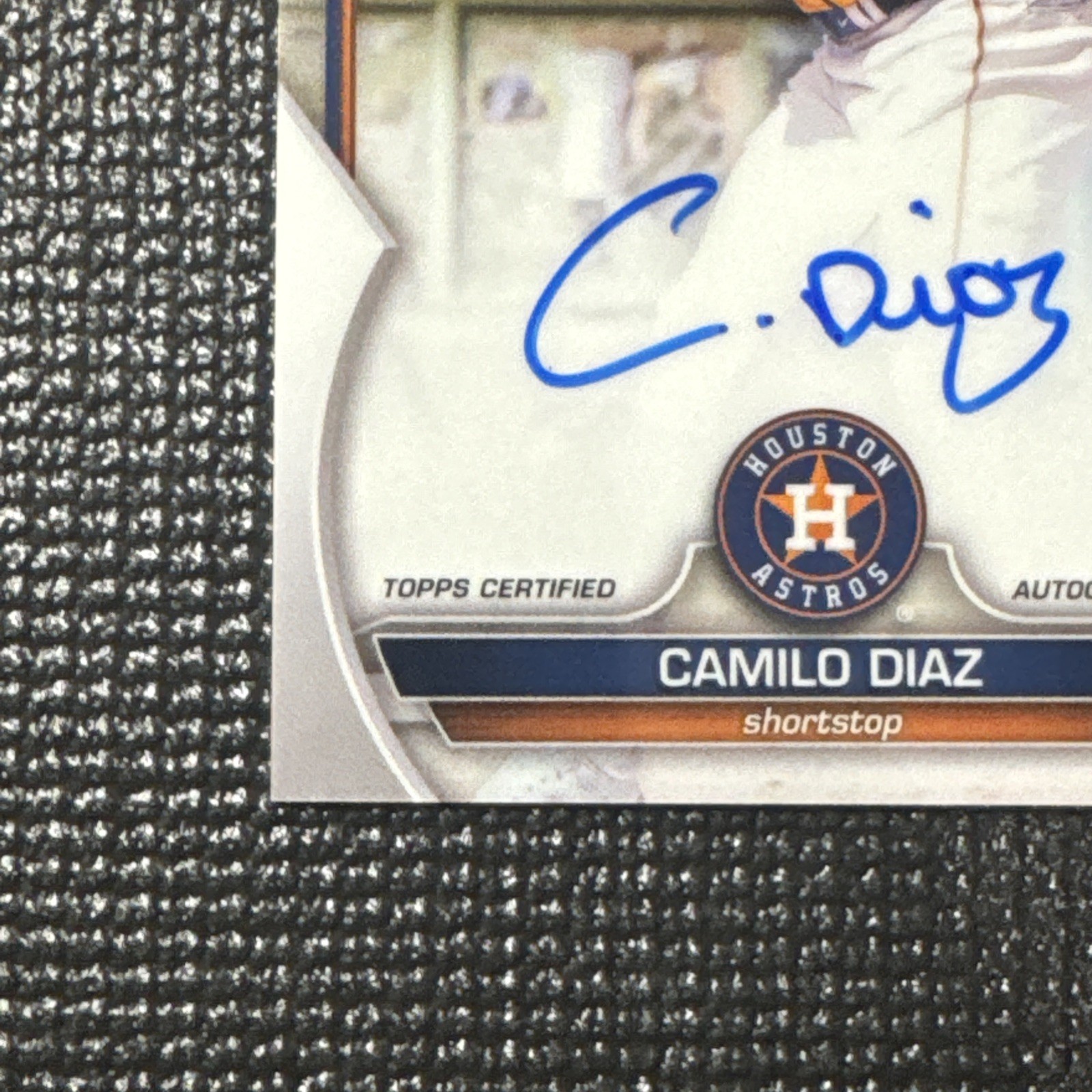 2023 Bowman Chrome MLB Baseball #CPA-CD Camilo Diaz Prospect Autographs Auto SP view 2