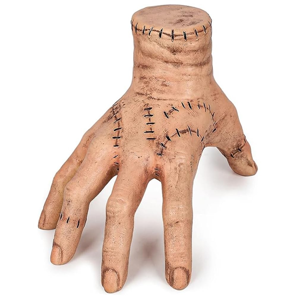 Thing Hand Wed Addams Family Fake Cosplay Scary Props Large, Beige 
