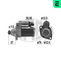 Anlasser Starter Era 220973A 12V FüR Vw Golf 7 5G1 BQ1 BE1 BE2 Variant BA5 BV5 4