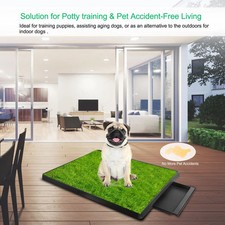 25"×20" Dog Toilet Indoor Puppy Training Pad, Dog Potty Pet Training Grass Mat,
