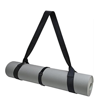 Cidkoth Adjustable Yoga Mat Strap Carrier, Thick Wide One Size, Black 
